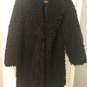 Wild Fable faux fur or Sherpa teddy bear coat black xs